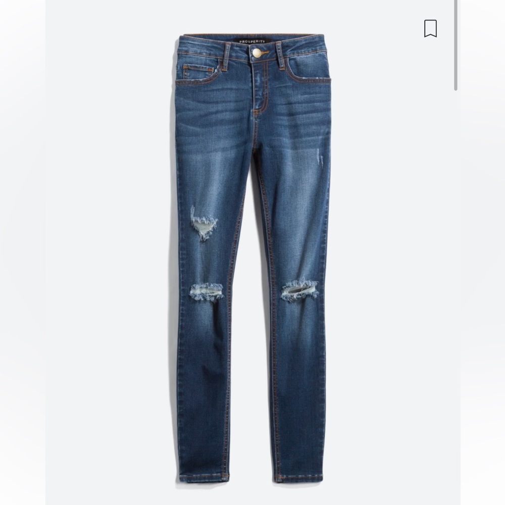 Prosperity- Avalie Distressed Skinny Jean, size 32P
